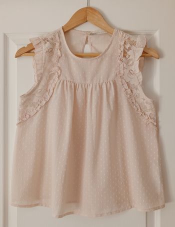 Top Sans Manches Rose Nude NafNaf Femme