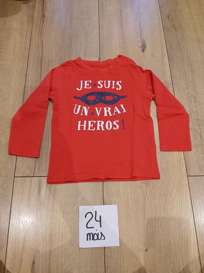 T-shirt manches longues pour bébé garçon 24 mois gémo