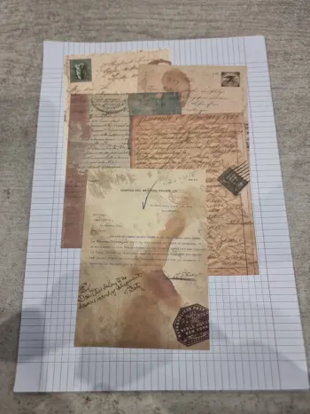 Lot papier style ancienne lettre (lot A)