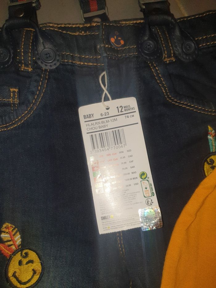 Ensemble 12 mois tee shirt+ pantalon Neuf - photo numéro 2