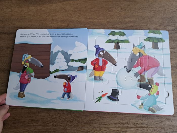 Livre puzzle le petit loup - photo numéro 3