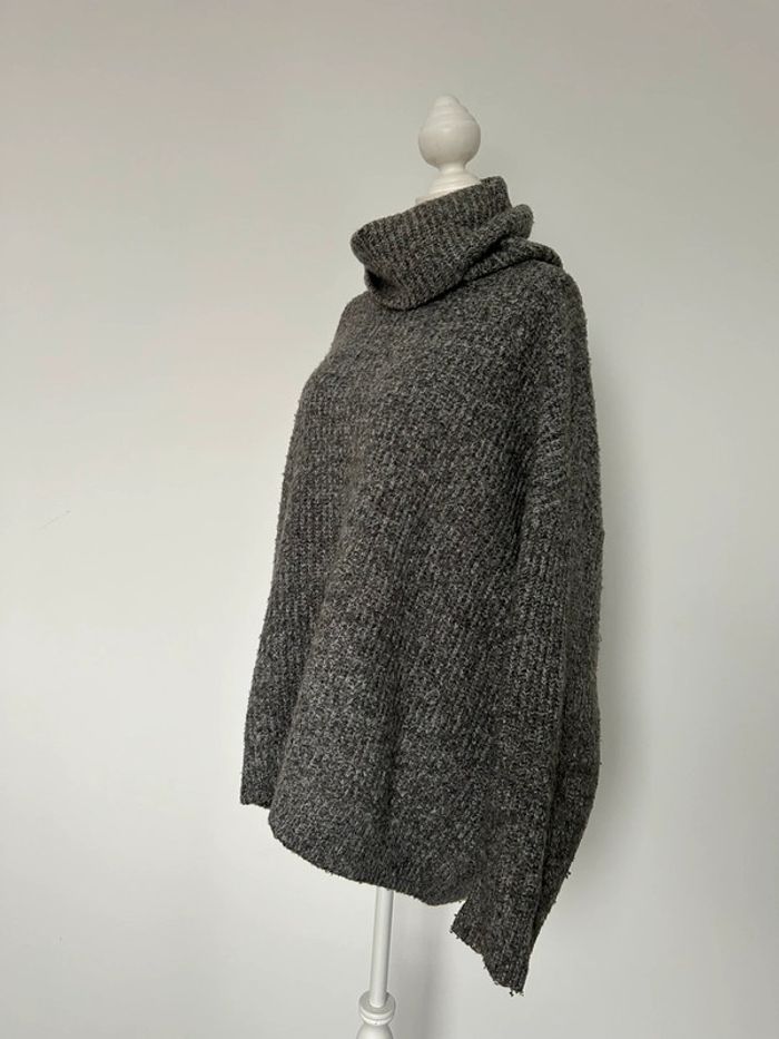 Pull Zara maille col roulé S sweater maglione suéter trui Sweat-shirt haut sweat t-shirt manches - photo numéro 4