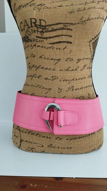 Ceinture large rose crochet 90 cm