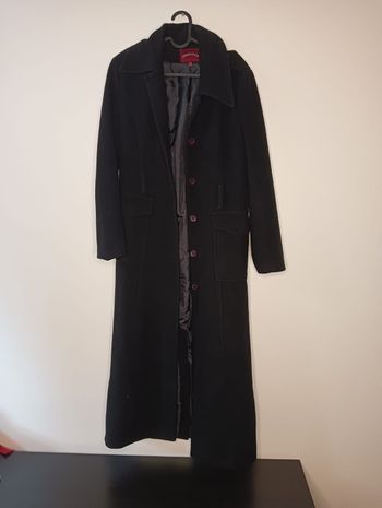 Long manteau noir Jennyfer T40