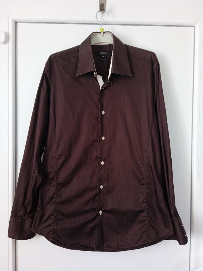Chemise O.D.B. chocolat 41-42 / 4
