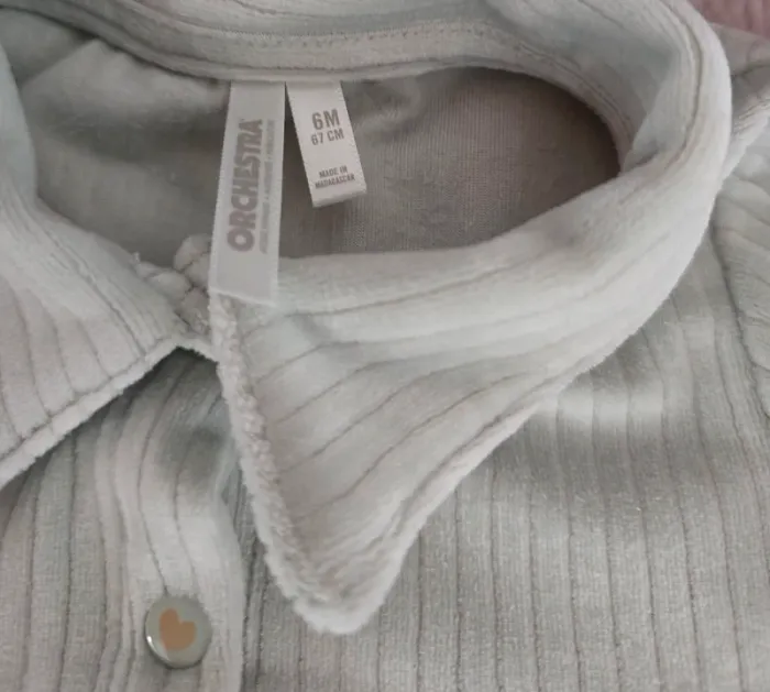 Robe velours côtelé bébé – 6 mois - photo numéro 3