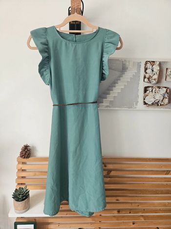 Robe fluide vert d’eau - Made in Italy