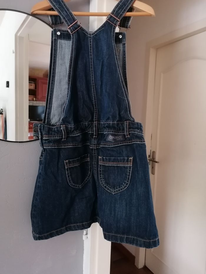 Jupe salopette 12ans okaidi jeans - photo numéro 2