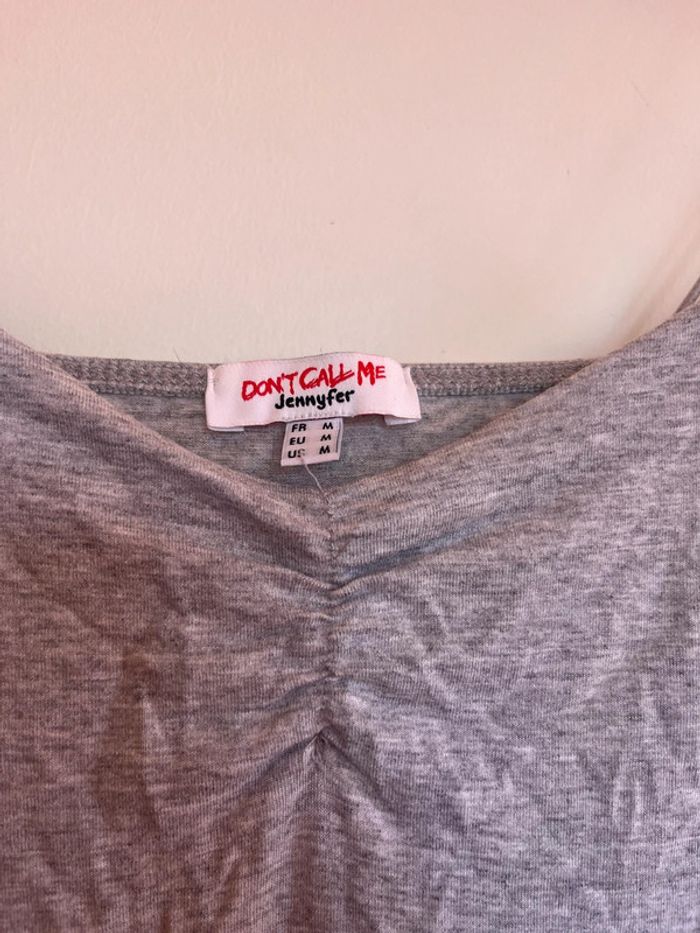 Debardeur gris jennyfer taille M - photo numéro 2