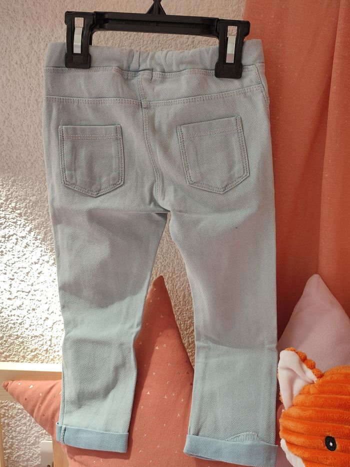 Pantalon Jegging  - Bleu ciel - 24 mois - Très bon état - Gémo - photo numéro 3