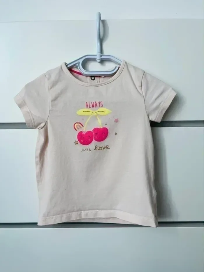 Lot 10 t shirt fille 12 mois manches courtes - photo numéro 5