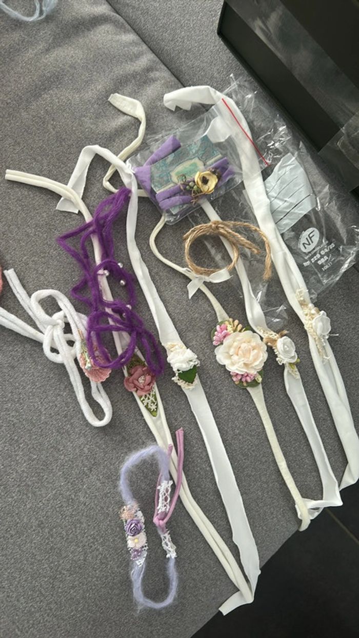 Lot de Headbands naissance