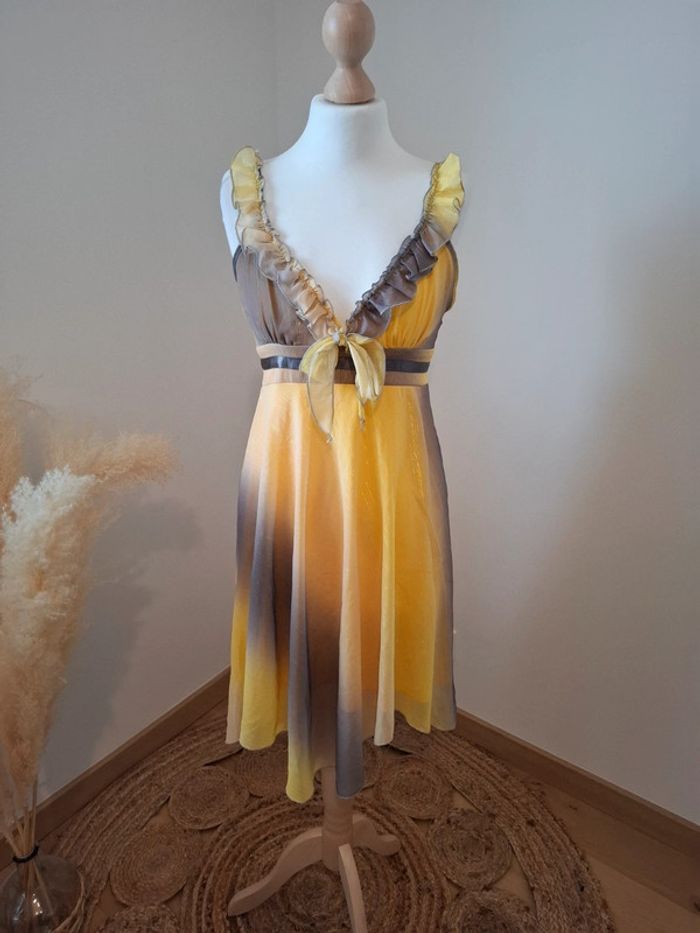 Robe colorée pailletée asymétrique Fashion Express taille XS/S 34/36