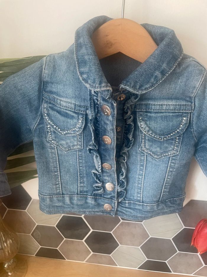 Sublime Veste en jean 6 mois - photo numéro 2