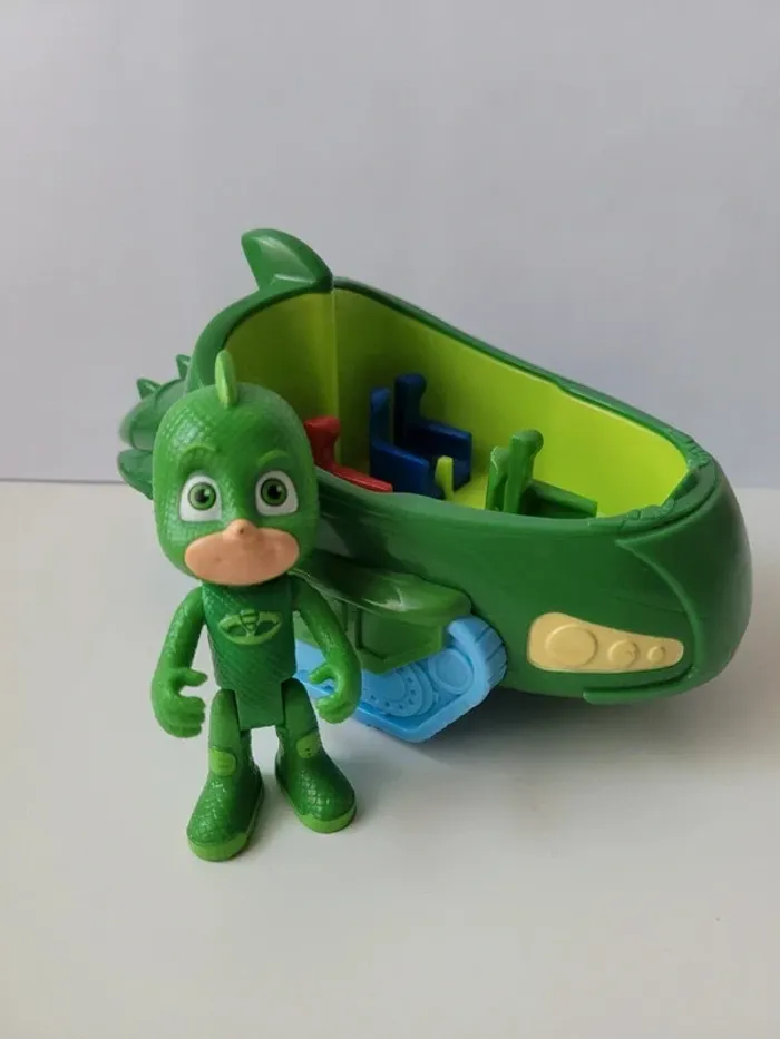 Pyamasques - Figurine Gluglu et son véhicule - photo numéro 2