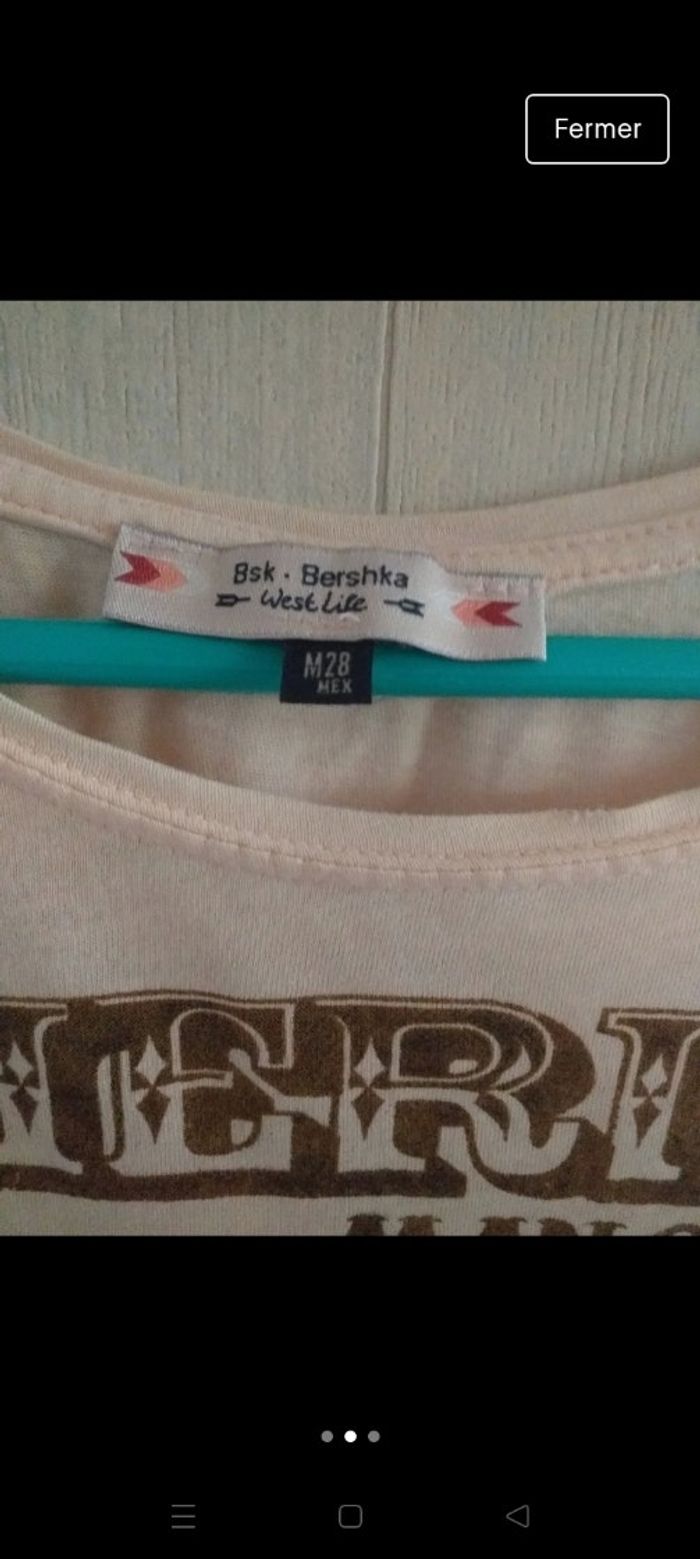 Tee shirt bershka - photo numéro 2