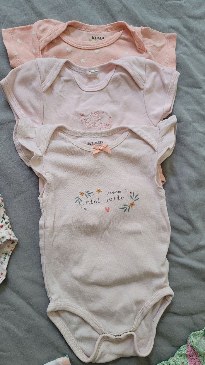 Lot de 6 body manche courte 3 mois - photo numéro 2
