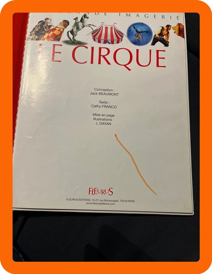 Livre pour enfants la grande imagerie fleurus le cirque - photo numéro 2