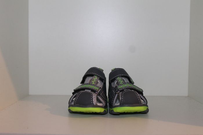 superbe sandales nus pieds grise et verte 21 - photo numéro 2