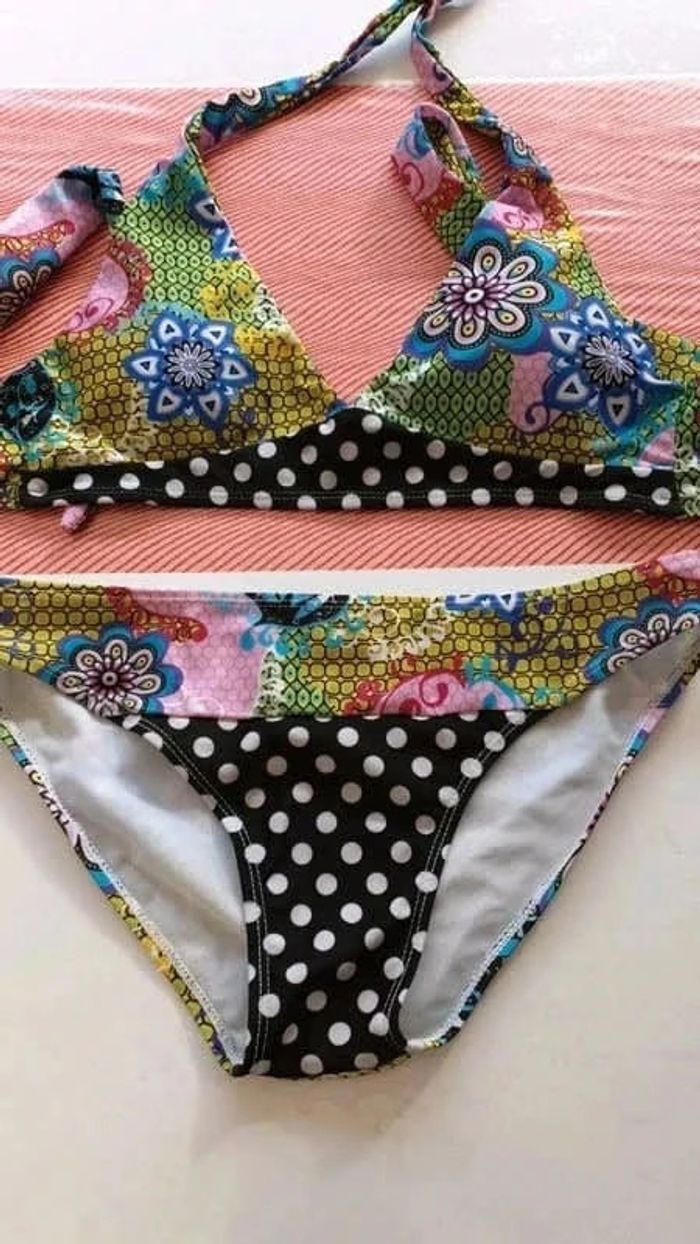 Maillot de bain 2 pièces taille M - photo numéro 5