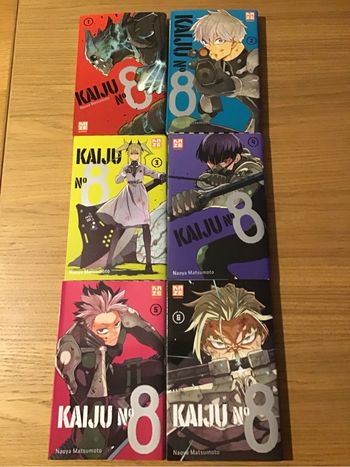 Lot 6 tomes Kaiju No 8 Manga Livres Kazé très bon état