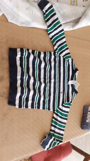 Pull manche longue rayé