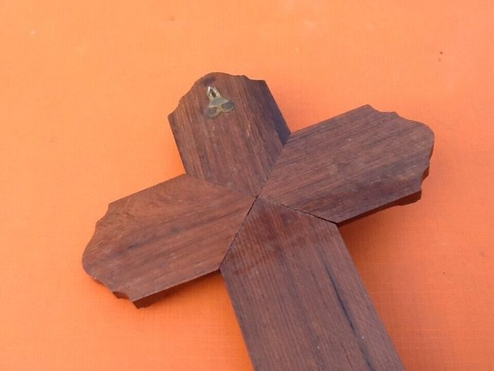 Années 1920 Crucifix à suspendre Bois de palissandre - photo numéro 4