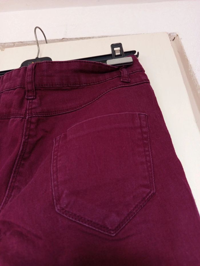 Jean Bordeaux en taille S de la marque ici et maintenant - photo numéro 14