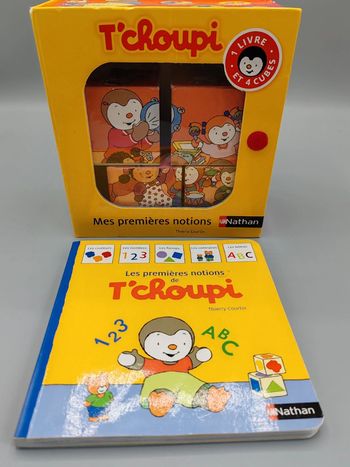 Boîte cube + livre T'choupi / Tchoupi