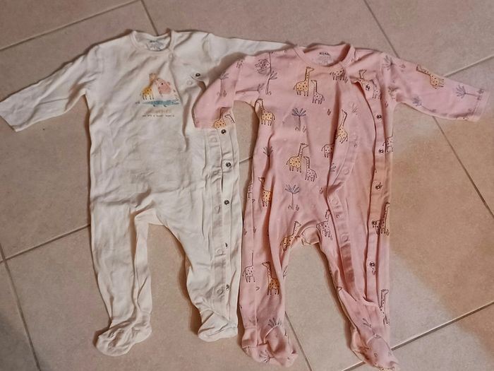 Lot de 2 pyjamas coton Kiabi  12 mois