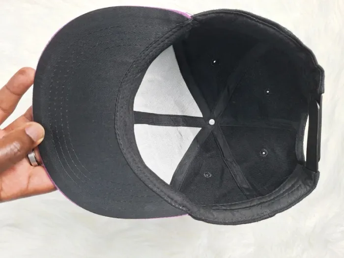 Casquette Snapback – Noir & Violet – Style Streetwear (567) - photo numéro 6