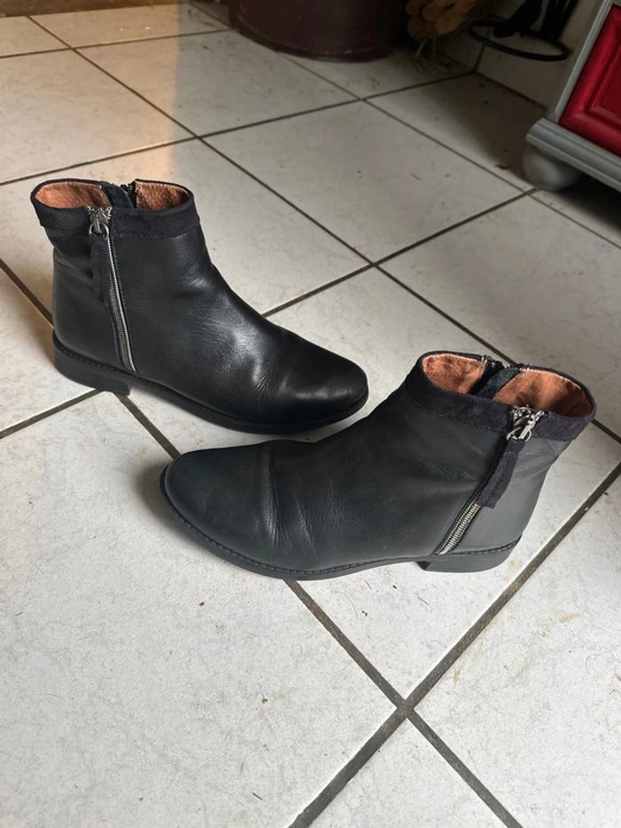 Bottines cuir