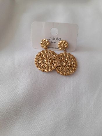 Boucles doré neuve avec étiquette 🏷