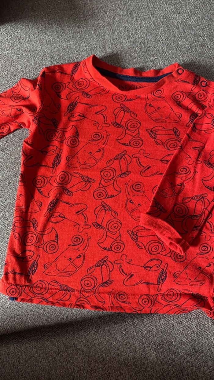 T-shirt manche longue voitures motos avions