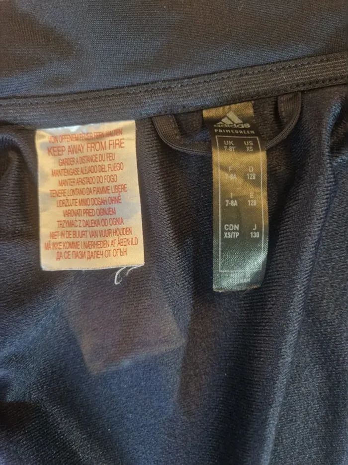 Veste zippée Adidas garçon 7 / 8 ans - photo numéro 11