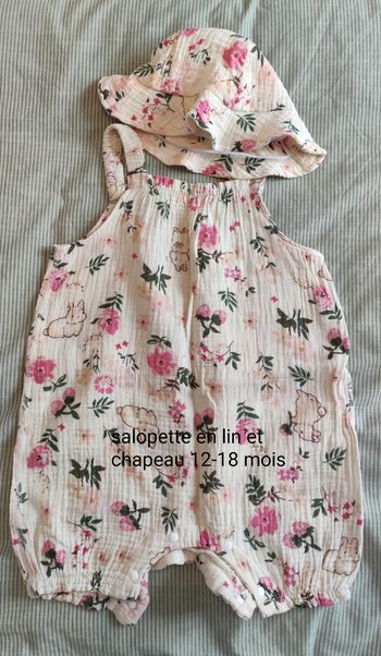 Salopette en lin