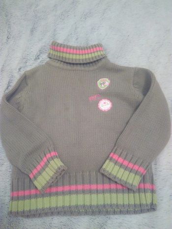 Pull fille 5 ans col roulé 36