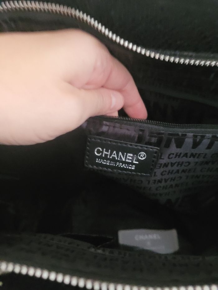 Grand Sac cabas noir haut de gamme - photo numéro 5