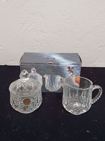Set crémier sucrier cristal