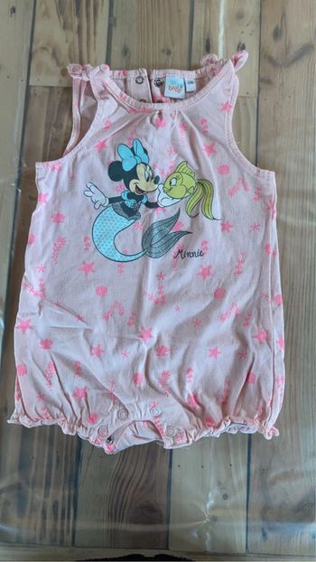 Lot barboteuses fille Disney 6 mois