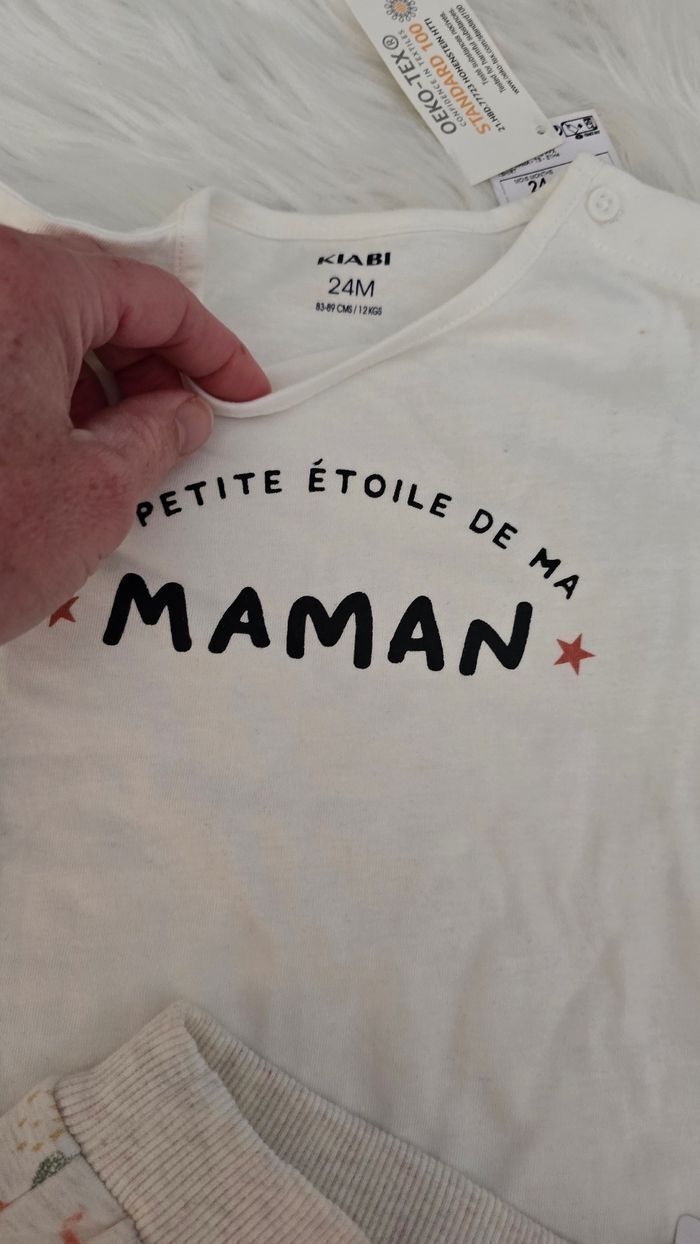 NEUFS (non portés)🏷🥰.😍💙🤩 short et teeshirt mc 23/24mois Garçon 🤩💙😍 - photo numéro 4