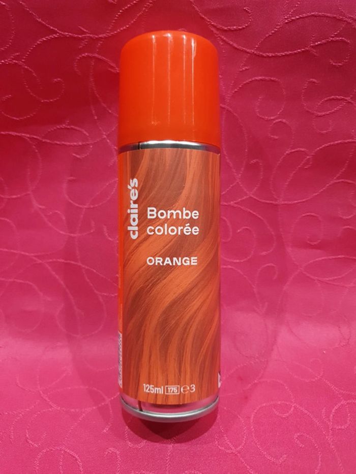 Laque colorée cheveux orange
