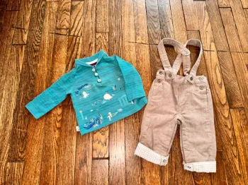 T-shirt sergent major et bas vertbaudet 3 mois