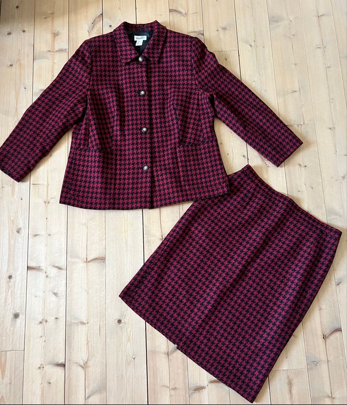 Ensemble femme  Motif pied-de-poule Anne Weyburn  taille 48