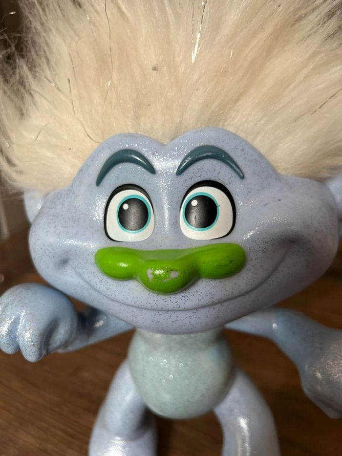 Figurine poupée - Hasbro 2015 - les trolls 2015 Hasbro Dreamworks bleu diamant paillettes oll - photo numéro 3