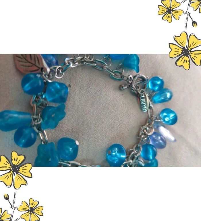 Bracelet signé BVYR bleu & violet - Collection Brume Bleue - Idée Fête des Mères 💙 - photo numéro 9