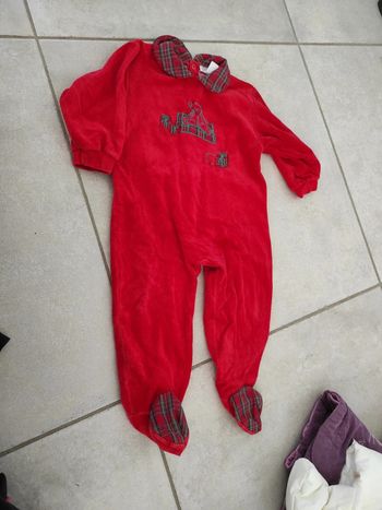 Pyjama en velours tiboudou 18 mois