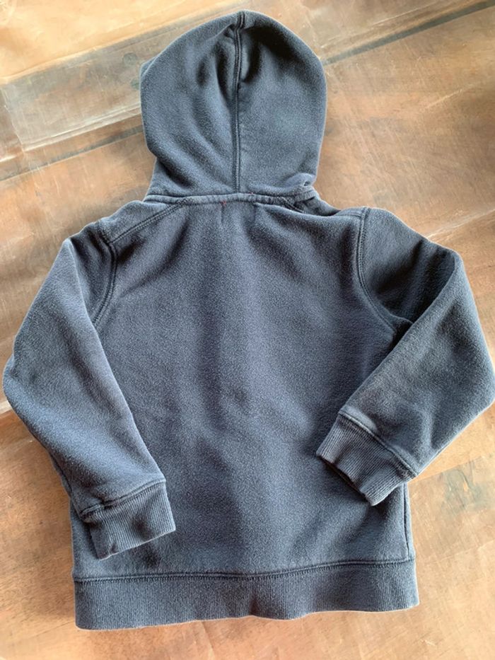Sweat-shirt zippé à capuche 3-4ans - photo numéro 5