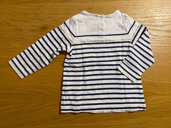 TAO T-shirt marin love Taille 18 mois - photo numéro 4