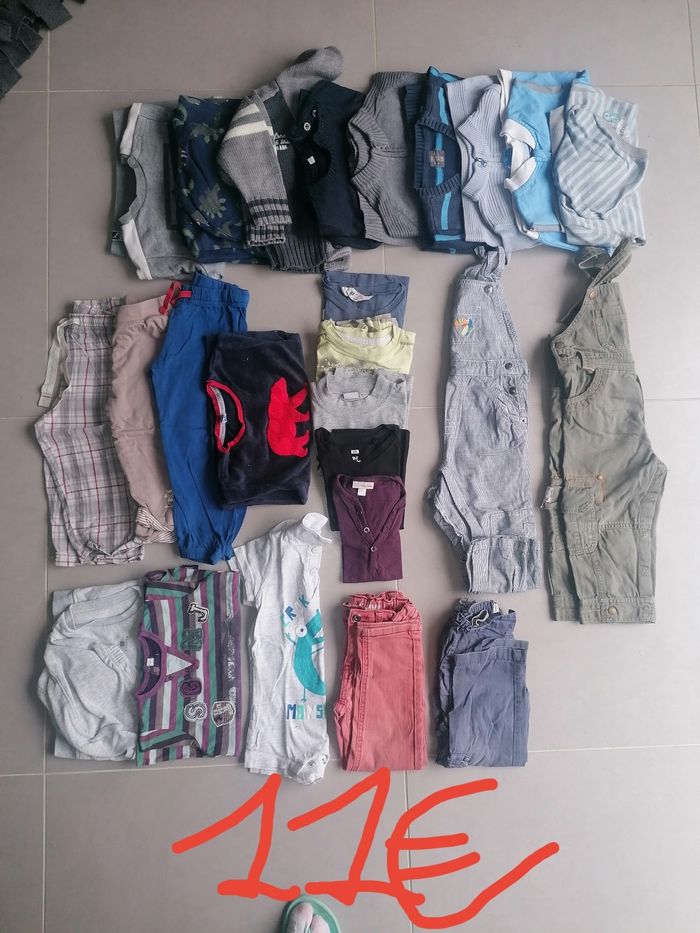 Lot 25 vêtements 2 ans garçon
